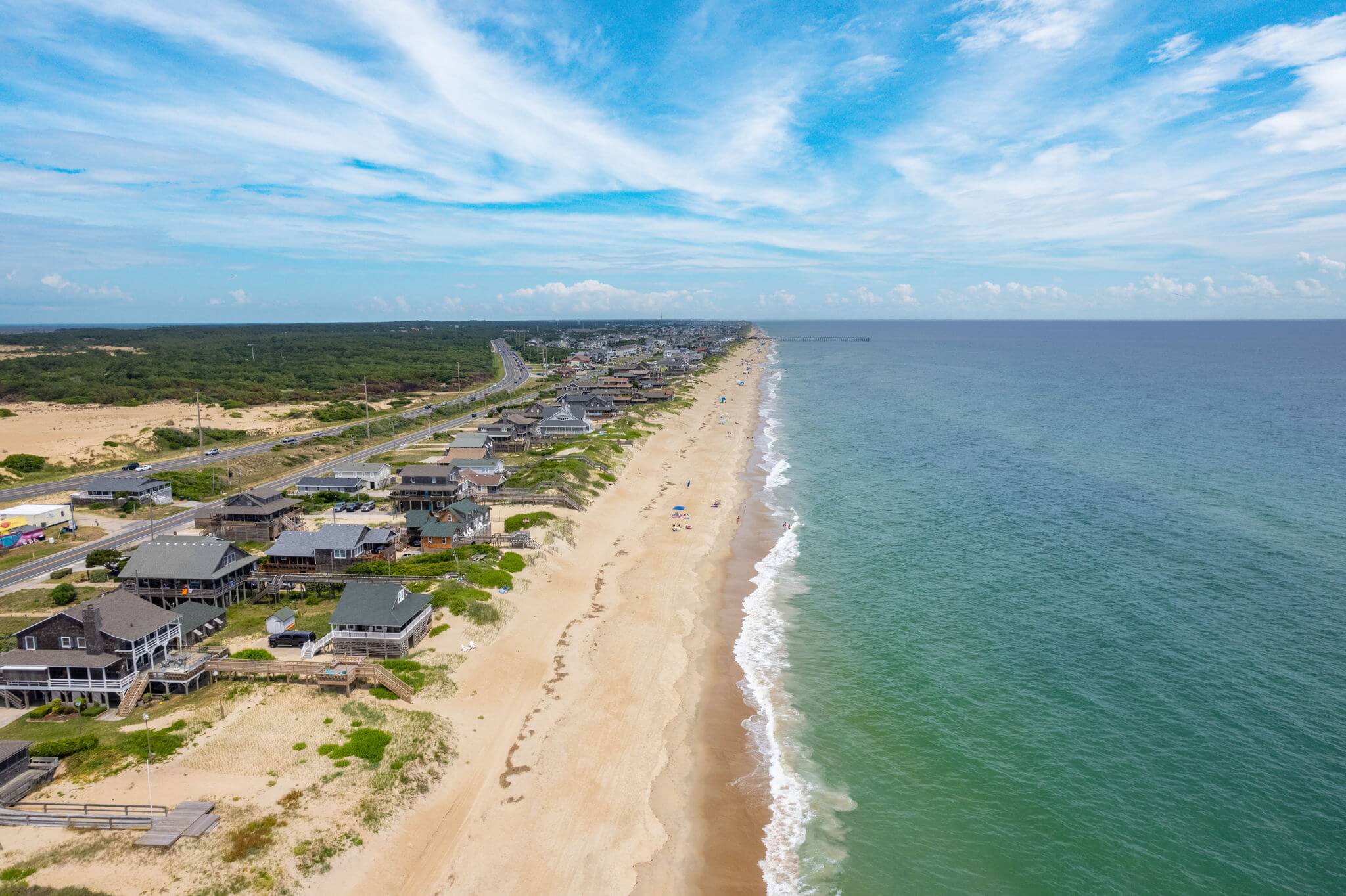 The Outer Banks coastline