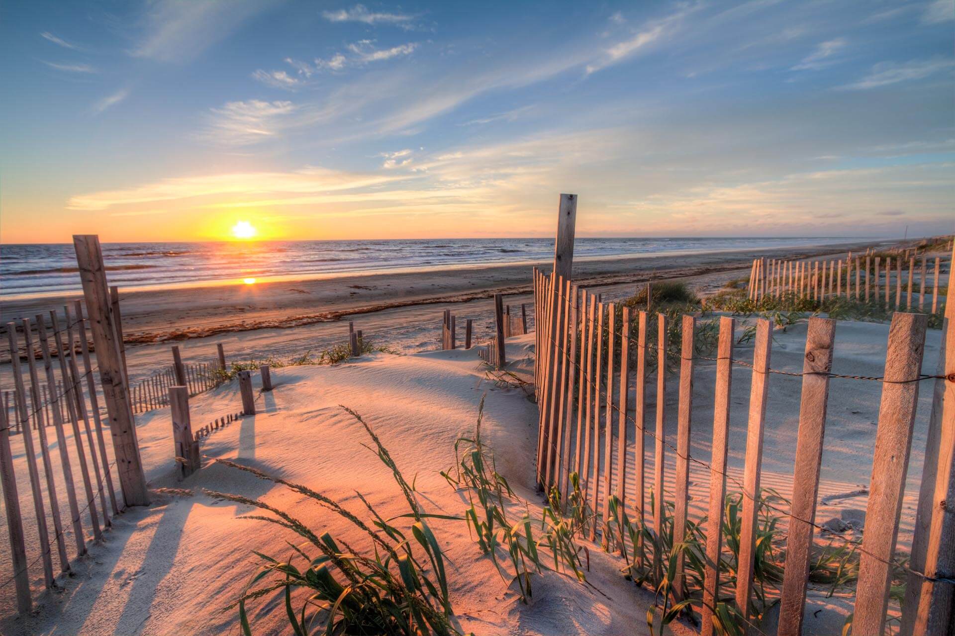 Sunset over the Corolla dunes