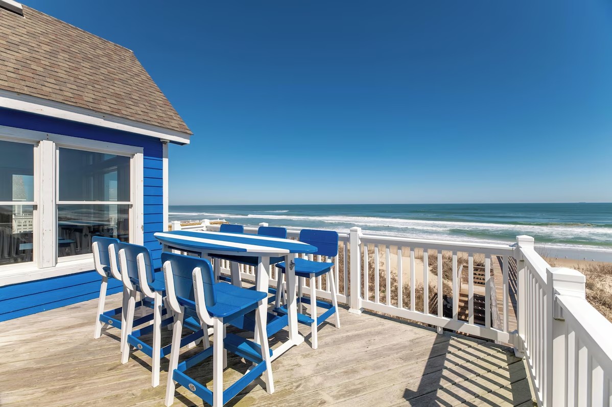 The deck at the Mermaid Beach House