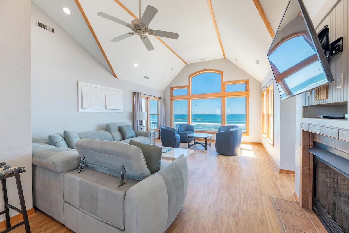 Ocean views from inside the house